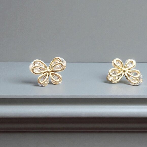 Cute & Elegant Jewelry for Women and Girls Butterfly Crystal Stud Earrings - Picture 1 of 2